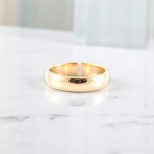 Anillos Compromiso Hombre Liso Oro 14K