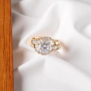 Anillos Compromiso Mujer 10K Zirconia Size 5.5