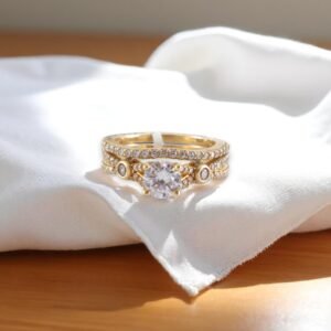 Anillos Compromiso Mujer 10K Zirconia Size 6