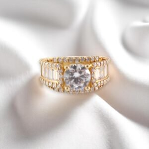 Anillos Compromiso Mujer 10K Zirconia Size 8