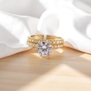 Anillos Compromiso Mujer 10K Zirconia Size 6.5