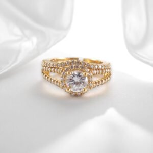 Anillos Compromiso Mujer 10K Zirconia Size 7