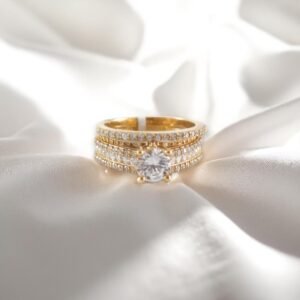 Anillos Compromiso Mujer 10K Zirconia Size 6.5
