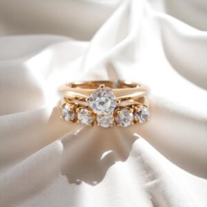 Anillos Compromiso Mujer 10K Zirconia Size 7.5