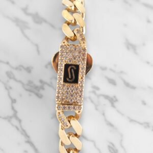 Manillas Monaco 14K Zirconia Size 7´´ 7mm