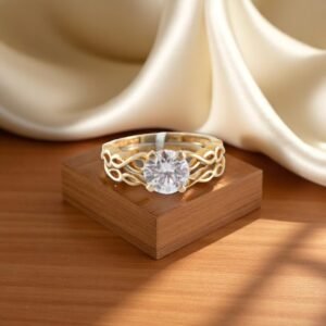 Anillos Compromiso Mujer 10K Zirconia Size 7