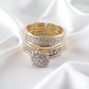Anillos Compromiso Mujer 10K Zirconia Size 7.5