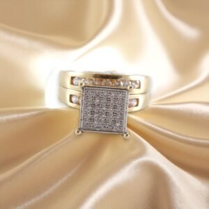 Anillos Compromiso Mujer 10K Zirconia Size 7