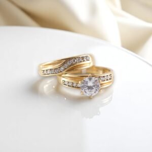 Anillos Compromiso Mujer 10K Zirconia Size 7