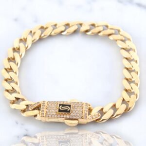 Manillas Monaco 14K Zirconias Size 7´´ 8mm