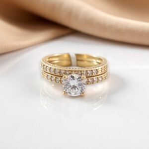 Anillos Compromiso Mujer 10K Zirconia Size 7