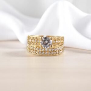 Anillos Compromiso Mujer 10K Zirconia Size 6.5